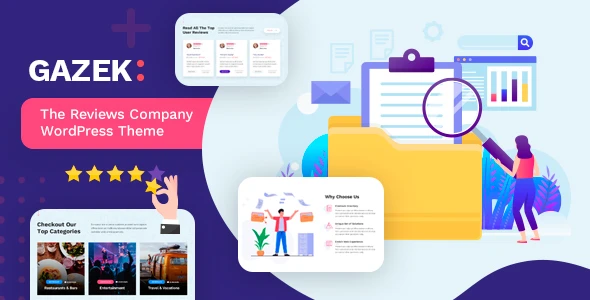 Gazek – Customer Review WordPress Theme